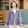Moda para Mamás Transfronteriza 2026 Otoño-Primavera Nueva Chaqueta Elegante, Cárdigan Casual de Moda para Edad Media, Abrigo Casual
