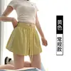Shorts de Verão Novos com Três Listras Dopamina, Esquema de Cores Rejuvenescedor, Cordão, Cintura Alta, Caimento Solto, Emagrecimento, Shorts Casuais Esportivos