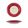 Conjunto de Louça de Cerâmica Série Urso Maçã Desenho Animado para Uso Doméstico, Louça para Uma Pessoa, Pratos, Tigelas, Pratos Rasos, Copos, Atacado