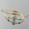 Pulsera de Serie de Flores Secas al por Mayor Vidrio Espécimen de Flor Real Gipsófila Flor de Durazno Árbol de la Fortuna Mariposa Pulsera Escénica Joyería