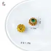 Accesorios de Joyería DIY de Cubos de Azúcar Coloridos, Estilo Antiguo Oro Arena Incrustado con Circonita, Agujero Pasante Cobre Dorado Chapado Diseños Geométricos, Múltiples Opciones Disponibles