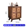 Aparador de Madeira Maciça Vintage Armazenamento Estilo Country Americano Sala de Estar Armário Antigo Pousada Armário de Jantar Balde Decorativo Criativo Armário