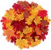 Folha de Bordo Simulada Mais Vendida da Amazon Cor Mista 1000 Peças Decoração de Ação de Graças Flores Artificiais Adereços para Cena de Foto de Casamento