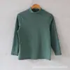 Directo de fábrica invierno doble cara de terciopelo cepillado mujer cuello alto medio talla grande engrosado forrado de polar camiseta interior térmica