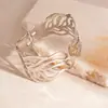 Moda Transfronteriza Europea y Americana Hojas Huecas Plato para Incienso de Mosquitos Pulsera Brazalete de Brazo Nicho Pulsera de Gama Alta Temperamento Pulsera Versátil