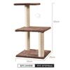 Rascador para Gatitos Transfronterizo, Resistente al Desgaste y que no Suelta Pelo, Poste Rascador de Sisal para Gatos, Juguete de Palo para Provocar Gatitos, Escalador de Madera Maciza para Gatos que se Juega Solo