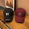Gorra de Béisbol Retro de Ala Americana con Agujero para Letra, Estilo Coreano Combinable Casual, Muestra el Rostro, Pequeña, Suave, de Copa Curvada