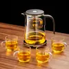 Bule de Chá Elegante Caneca Modelo Novo 2025 Separação Chá-Água Revestimento Interno Totalmente de Vidro Filtro de Um Clique Infusor de Chá Magnético Caneca para Uso Doméstico