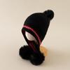 Gorro Infantil Estilo Padre-Hijo, Gorro de Princesa para Niñas de Invierno, Gorro Cálido de Felpa para Otoño e Invierno con Protección para Orejas de Bebé, Lindo Gorro Tejido