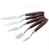 Raspador de Pigmento Artístico Cuchillo para Recoger Pigmento Cuchillo de Color Cabeza Plana Cabeza Redonda Raspador Punta Afilada Cuchillo para Pintura al Óleo Cuchillo de Pintura para Estudiantes