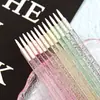 Palo de Cristal de Color brocha para delineador de ojos brocha para sombras de ojos fibra delineador de ojos delineador de labios brocha de maquillaje herramientas de belleza al por mayor