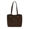 Bolsa tote feminina grande de retalhos vintage para outono e inverno, nova bolsa de ombro/sob o braço estilo coreano 2026