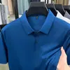 Camisa de Verano Sin Costuras de Manga Corta para Hombre, Delgada, Transpirable, Camisa de Color Sólido, Casual de Negocios, Ropa para Hombre de Manga Media de Seda de Hielo, Estilo Popular