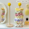 Estante de Almacenamiento de Gomas para el Pelo con Forma de Intestino Grueso de Madera, Gomas para el Pelo de Alto Valor, Cintas para la Cabeza, Flores para la Cabeza, Pinzas de Tiburón, Almacenamiento, Estante de Exhibición de Accesorios para el Cabello, Otros