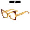 Nuevas gafas de sol elegantes con montura grande en forma de mariposa, con espejo plano y antiluz azul, de estilo europeo y americano, combinables con todo.