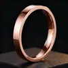 Anillo de acero inoxidable no se decolora diseño de nicho estilo ins anillo para chicas oro rosa joyería de acero de titanio joyería al por mayor