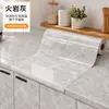 Adesivo de Cozinha Espesso à Prova de Óleo Resistente a Altas Temperaturas com Padrão de Mármore Adesivo Autoadesivo para Armário Bancada Papel Alumínio