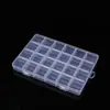 Caixa de Armazenamento Transparente com 24 Compartimentos para Organizar Brincos, Joias, Miçangas, Caixa de Armazenamento de Plástico para Separar Miçangas Soltas