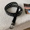 Nuevo Estilo Gama Alta Dulce Fresca Chica Picante Cinturón Versátil Cinturón de Cuero PU con Remaches Cinturón Versátil Casual para Pantalones Cinturón Accesorio