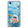 Adecuado para funda de teléfono móvil Vivo, Ranura para tarjetas divertida, Soporte de fotos de silicona, Soporte de tarjetas de mascota lindo, A prueba de polvo para pareja digital hombre y mujer