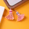 Nuevo Estilo Étnico Hilo de Algodón Retorcido a Mano Accesorios de Borla de Brocado Song Pulsera DIY Hecha a Mano Accesorios Colgante Pequeño