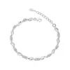 Pulseira Exquisita e Deslumbrante de Zircônia para Meninas, Joia Geométrica de Luxo de Nicho com um Toque de Alto Padrão, um Presente para Namorada ou Melhor Amiga no Ano Novo