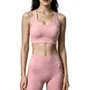 Sujetador deportivo de espalda cruzada para mujer, adecuado para fitness y running, con copas incorporadas, absorción de impactos y un efecto moldeador; estilo nuevo, venta al por mayor de fábrica, top de tirantes para yoga