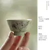 Liquidação de Conjuntos de Chá Kung Fu com Xícaras Gaiwan Esmaltadas Rosa Pintadas à Mão, Bandejas para Infusão Seca e Xícaras de Mestre Feitas à Mão