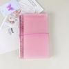 Ppa6a7 Transparente M5 Folhas soltas Manual Livro Ins Diário portátil do aluno Caderno Sub-shell Bolsa de armazenamento Conjunto de cartões