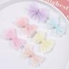 Suave Estilo de princesa súper hada lazo colorido diy hecho a mano lindo niña bebé accesorios para el cabello tocado material al por mayor