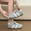 Tênis de Treino Alemão Amarelo para Mulheres 2026 Novo Modelo Popular Tênis Casuais Respiráveis de Malha para o Verão Sapatos Esportivos com Solado Macio