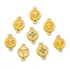 Pingente de Liga de Cinco Vias do Deus da Riqueza Joias DIY Pingente de Olho de Buda Gota de Óleo Pulseira Estilo Tibetano Acessórios para Colar Venda por Atacado