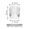 Conjunto Moderno de Copos de Vidro de Luxo para Uso Doméstico, Copos de Cerveja de Alta Qualidade, Copos Listrados com Toque Premium, Copos para Convidados na Sala de Estar