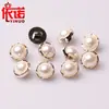 Camisa de Perlas Sintéticas para Mujer Camisa Suéter de Lana Vestido de Gasa Cárdigan de Punto Botón Decorativo Botón Pequeño Accesorios para Prendas