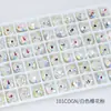 Dongzhou Rosa Sakura Recubierto Accesorios de Pedrería para Uñas Roca Dulce Corazón Retorcido Vidrio Puntiagudo Pedrería Brillante Adhesivo para Uñas Pedrería