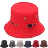 Chapéu de sol de verão ao ar livre masculino e feminino camuflado chapéu de sol chapéu de pescador cor sólida com cordão de usar aba larga chapéu de sol para pesca montanhismo