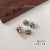 Arte de uñas con diamantes K9 sin base, azul transparente brillante de moda, lujo, arte de uñas con acabado de diamante grande, bola de diamante para uñas