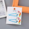 Pinza Bb al por mayor Flequillo de estudiante Cabello roto Pinza lateral Dibujo animado Lindo Resina con purpurina Animal Unicornio Pinza para el cabello para niños