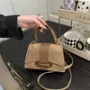 Bolso Pequeño de Textura de Mano Bolso de Mano de Gama Alta para Mujer 2025 Nuevo Mini Moda Versátil Bolso Cuadrado Pequeño de Hombro Cruzado