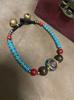 Pulsera de Piedra Natural Estilo Étnico Tibetano Nuevo Retro Simple Personalidad para Hombre y Mujer Serie Cuentas Nepalés Tejida