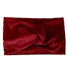 Diadema de Color Puro de Ala Ancha para Mujer de Otoño e Invierno Europeo y Americano, Diadema Nudada, Diadema de Yoga, Moda Deportiva, Pañuelo para la Cabeza Absorbente de Sudor