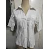Transfronterizo Mujer 2022 Amazon Europeo y Americano Comercio Exterior Algodón y Lino Abotonadura Sencilla Manga Corta Camisa Holgada para Mujer Top de Mujer