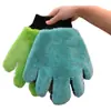 Guantes de limpieza para coche de pata de oso trenzada personalizables de cinco dedos con trenzas retorcidas, especializados para el lavado de coches