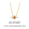 Estilo de Lujo Ligero Vintage Retro de Gama Alta Collar Dorado con Incrustaciones de Diamantes y Piedras Preciosas de Colores Corindón Rojo Zafiro para Realzar la Fortuna y Afinar la Cintura para Mujeres