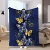 Fábrica de personalización de mantas transfronteriza manta de franela directa Mariposa impresión digital 3D se puede traer imagen entrega en una sola pieza