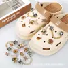 Transfronteiriço Novo Destacável Chanel Flor Amor Borboleta Coração de Pêssego Acessórios Sapatos com Furos Sapato Diy Fivela de Sapato terno