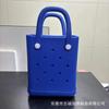 Celebridad de Internet Misma Calidad EVA Bolso de Moda para Mujer Todo Fósforo Bolso con Agujeros con Correa para el Hombro Mini Bolso de Gelatina Cesta para Teléfono Móvil