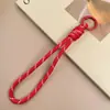 Cordão Colorido Novo para Celular Transfronteiriço, Corda Trançada Feita à Mão, Chaveiro para Capa de Celular DIY, Alça Destacável Anti-Perda para Garrafa de Água
