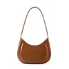 Bolso de Silla de Montar para Mujer Estilo Nuevo, Bolso de Hombro de Cuero Genuino de Alta Gama, Bolso de Mano de Piel de Vaca Negra, Bolso de Hombro Baguette de Nicho para el Día a Día