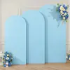 Cubierta de Tela para Arco de Boda de Tres Piezas Transfronteriza Decoración de Fondo Set de Montaje para Fiesta de Cumpleaños Forma de Cubierta de Tela Semicircular